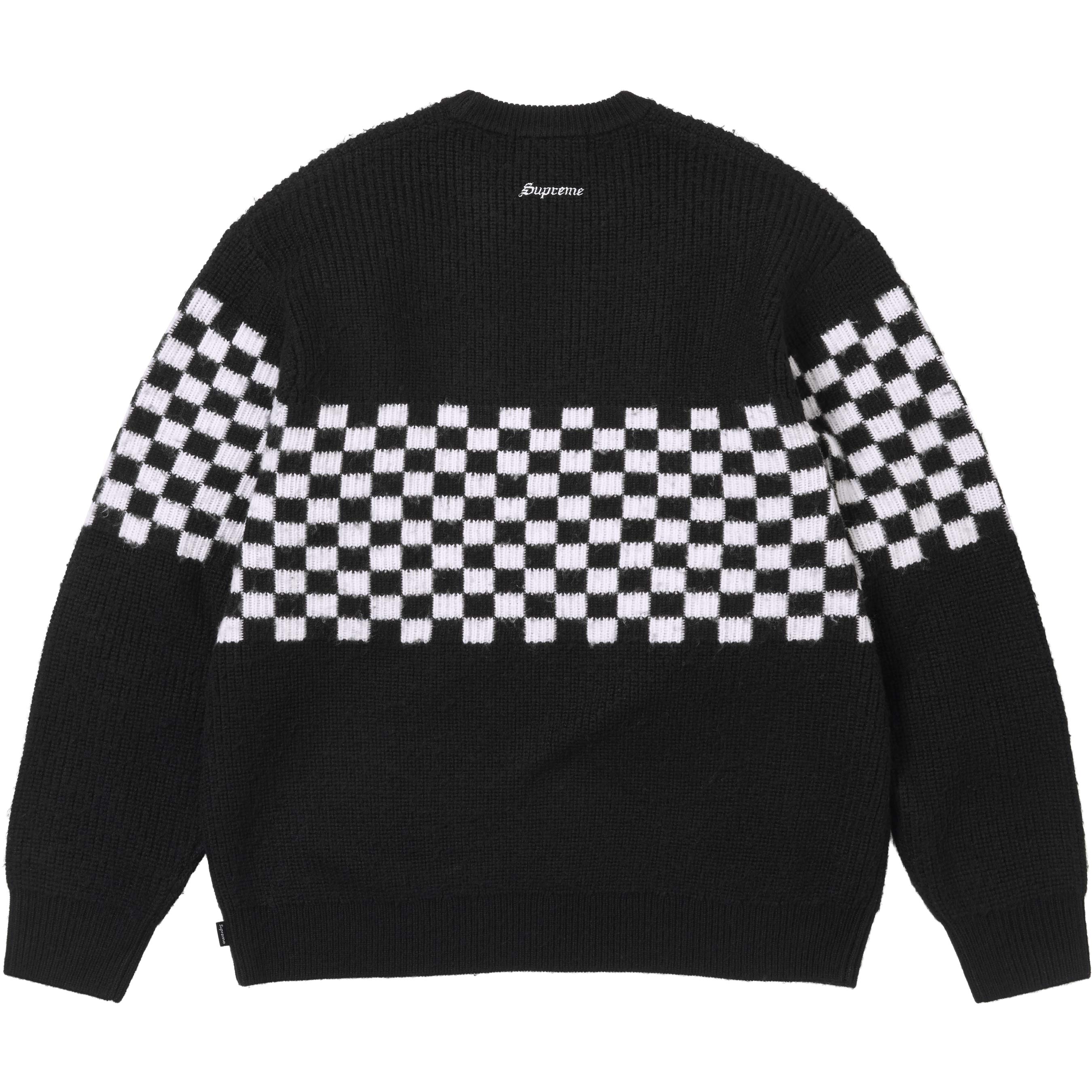 Checkerboard Pilled Sweater view 4